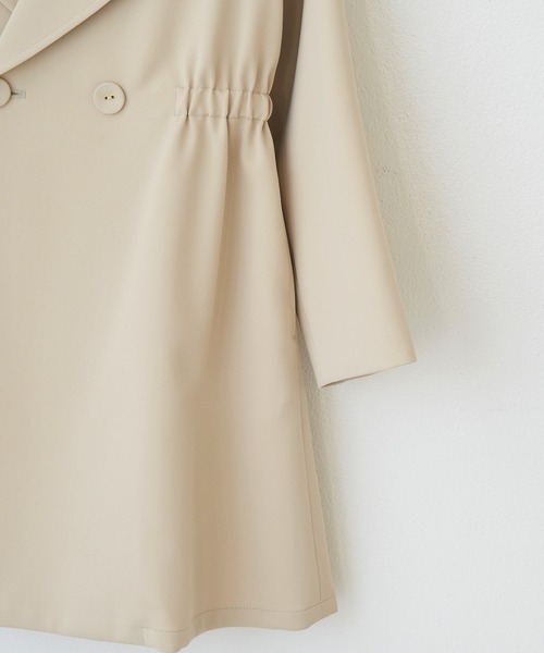 ROPE' PICNIC(ロペピクニック)の「【KIDS】【非フッ素撥水・UVカット】ドライギャバノーカラートレンチコート(トレンチコート・キッズ・ベージュ/ピンク・110/120/130/140/150)」の13枚目の写真