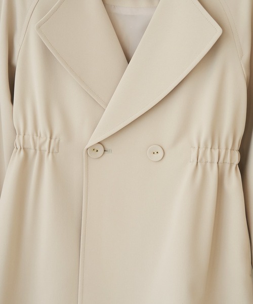 ROPE' PICNIC(ロペピクニック)の「【KIDS】【非フッ素撥水・UVカット】ドライギャバノーカラートレンチコート(トレンチコート・キッズ・ベージュ/ピンク・110/120/130/140/150)」の8枚目の写真