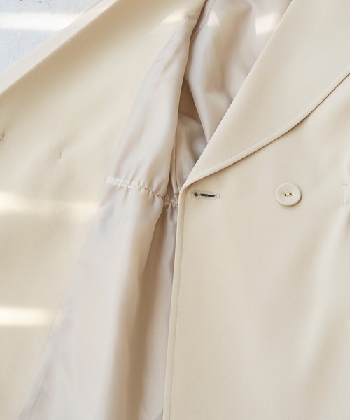 ROPE' PICNIC(ロペピクニック)の「【KIDS】【非フッ素撥水・UVカット】ドライギャバノーカラートレンチコート(トレンチコート・キッズ・ベージュ/ピンク・110/120/130/140/150)」の14枚目の写真