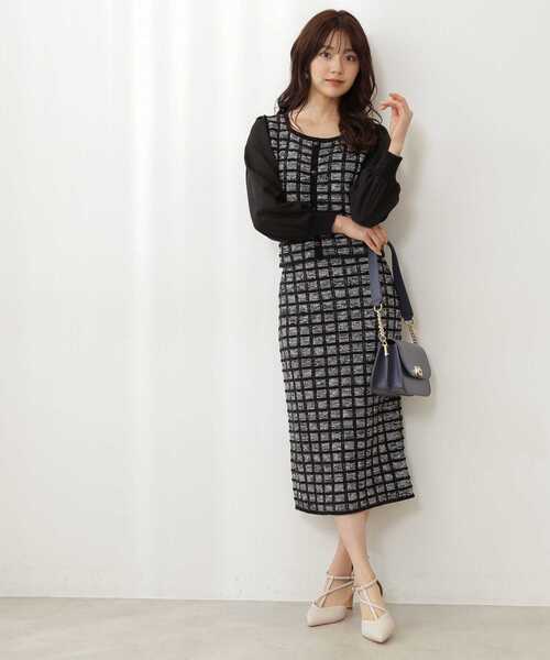 PROPORTION BODY DRESSING（プロポーションボディドレッシング）の「クラシカルジャガードニットＳＥＴＵＰ / 1212140206（ワンピース・レディース・ブラック/ブルー/ホワイト系その他・SMALL/MEDIUM）」の13枚目の写真