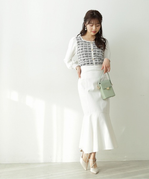 PROPORTION BODY DRESSING（プロポーションボディドレッシング）の「クラシカルジャガードニットＳＥＴＵＰ / 1212140206（ワンピース・レディース・ブラック/ブルー/ホワイト系その他・SMALL/MEDIUM）」の8枚目の写真