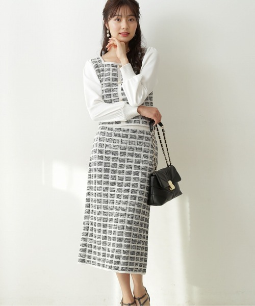 PROPORTION BODY DRESSING（プロポーションボディドレッシング）の「クラシカルジャガードニットＳＥＴＵＰ / 1212140206（ワンピース・レディース・ブラック/ブルー/ホワイト系その他・SMALL/MEDIUM）」の11枚目の写真