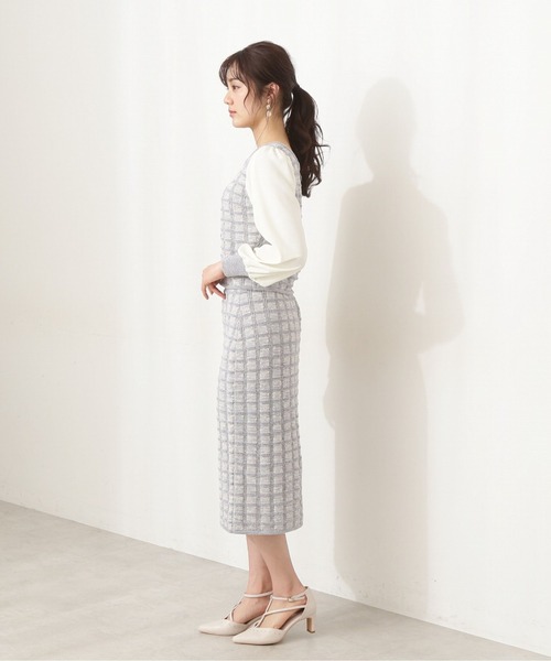 PROPORTION BODY DRESSING（プロポーションボディドレッシング）の「クラシカルジャガードニットＳＥＴＵＰ / 1212140206（ワンピース・レディース・ブラック/ブルー/ホワイト系その他・SMALL/MEDIUM）」の6枚目の写真