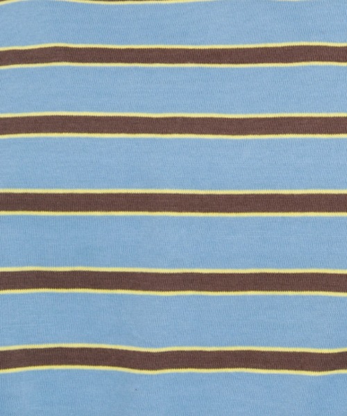 nemne store（ネンネストア）の「マルチボーダーロンT（Tシャツ/カットソー・レディース・ベージュ/ブルー/グリーン/ミント・フリー）」の12枚目の写真