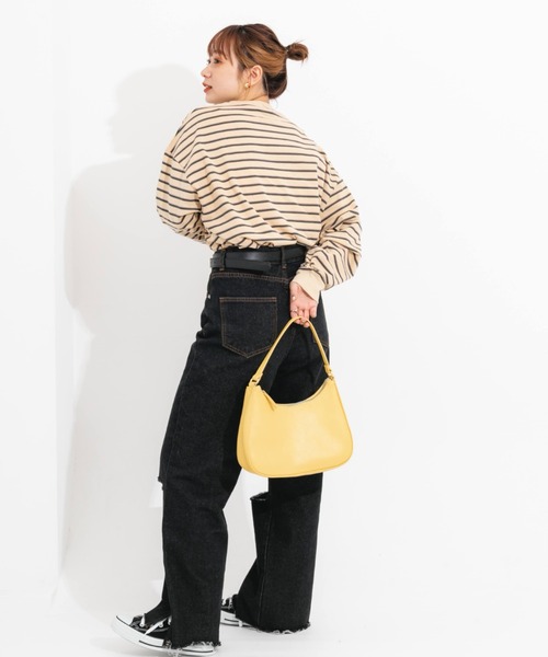 nemne store（ネンネストア）の「マルチボーダーロンT（Tシャツ/カットソー・レディース・ベージュ/ブルー/グリーン/ミント・フリー）」の17枚目の写真