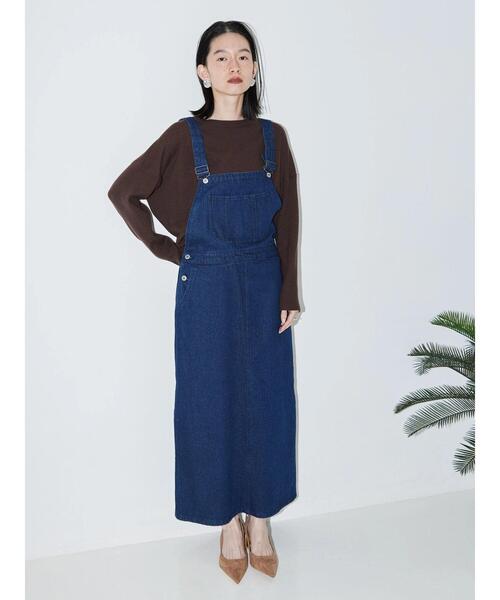 AMERICAN HOLIC（アメリカンホリック）の「デニムジャンパースカート（ジャンパースカート・レディース・ブラック/ストライプ/ワンウォッシュ・M/L）」の19枚目の写真