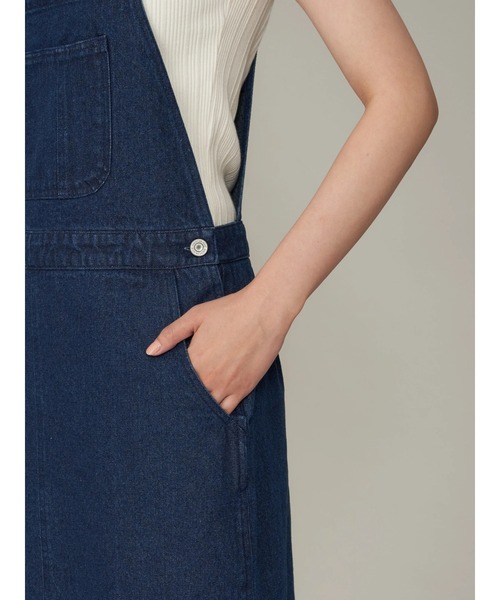 AMERICAN HOLIC（アメリカンホリック）の「デニムジャンパースカート（ジャンパースカート・レディース・ブラック/ストライプ/ワンウォッシュ・M/L）」の14枚目の写真