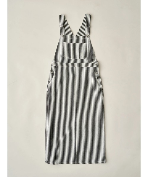 AMERICAN HOLIC（アメリカンホリック）の「デニムジャンパースカート（ジャンパースカート・レディース・ブラック/ストライプ/ワンウォッシュ・M/L）」の5枚目の写真