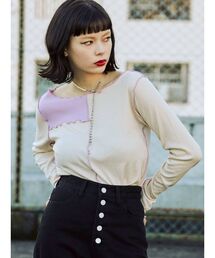 jouetie | パッチワークメロートップス(Tシャツ/カットソー)
