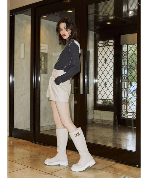 jouetie（ジュエティ）の「パッチワークメロートップス（Tシャツ/カットソー・レディース・ブラック/オフホワイト/カーキ/ピンク・MEDIUM）」の21枚目の写真