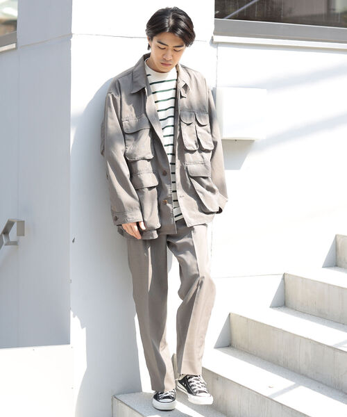 BEAMS(ビームス)の「BEAMS / EVALET 2プリーツ スラックス(スラックス・メンズ・ベージュ/グリーン・S/M/L/XL)」の4枚目の写真