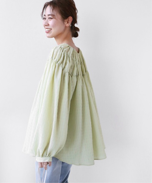 JOURNAL STANDARD - シャーリングギャザーブラウス JOURNAL STANDARD relume（ジャーナルスタンダード レリューム