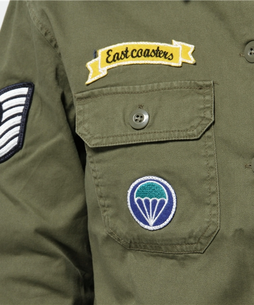 WEGO（ウィゴー）の「WEGO/ワッペンミリタリーシャツ（シャツ/ブラウス・レディース・カーキ/ネイビー/その他1・FREE）」の12枚目の写真