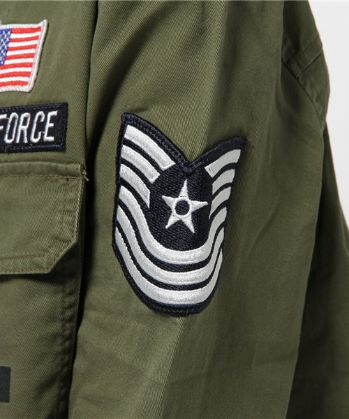 WEGO（ウィゴー）の「WEGO/ワッペンミリタリーシャツ（シャツ/ブラウス・レディース・カーキ/ネイビー/その他1・FREE）」の5枚目の写真