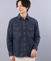 TAKEO KIKUCHI | ライトウエイト ストレッチ デニム シャツ(シャツ/ブラウス)