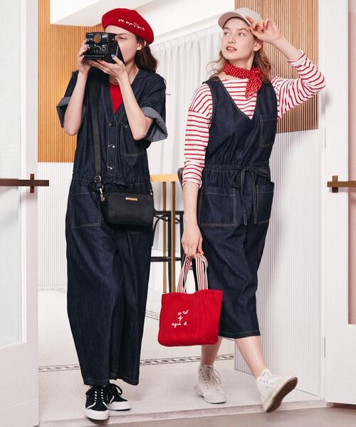 To b. by agnes b.（トゥービーバイアニエスベー）の「WS70 POCHETTE ポシェット（ショルダーバッグ・レディース・ブラック・FREE）」の9枚目の写真