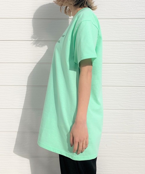 Q(キュー)の「plaind’amour 半袖T(Tシャツ/カットソー・レディース・ホワイト/ライトグリーン/ナチュラル/ネイビー・MEDIUM)」の21枚目の写真