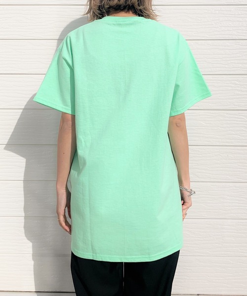 Q(キュー)の「plaind’amour 半袖T(Tシャツ/カットソー・レディース・ホワイト/ライトグリーン/ナチュラル/ネイビー・MEDIUM)」の22枚目の写真