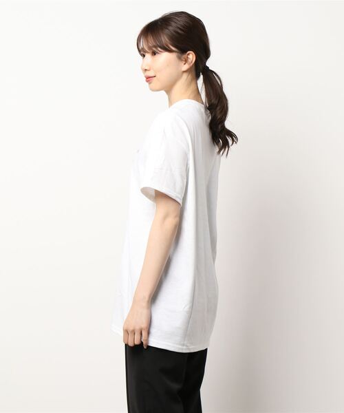 Q(キュー)の「plaind’amour 半袖T(Tシャツ/カットソー・レディース・ホワイト/ライトグリーン/ナチュラル/ネイビー・MEDIUM)」の12枚目の写真