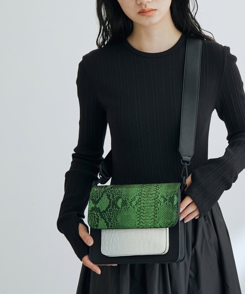 HVISK（ヴィスク）の「【HVISK】CAYMAN POCKET（ショルダーバッグ・レディース・ダークグリーン・FREE）」の7枚目の写真