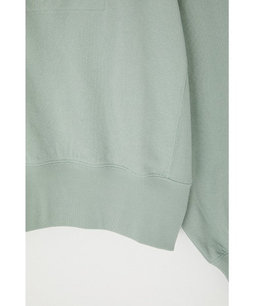 MOUSSY(マウジー)の「HALF ZIP SWEAT シャツ(スウェット・レディース・ライトグリーン/アイボリー/杢グレー・FREE)」の13枚目の写真