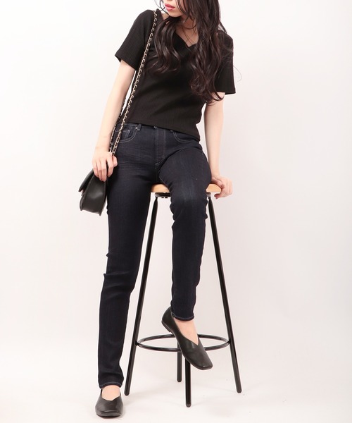 Antgauge(アントゲージ)の「ANTGAUGE OLIVIA BOYS FIT SLIM デニムパンツ(デニムパンツ・レディース・ワンウォッシュ・SS/M/L/S)」の6枚目の写真