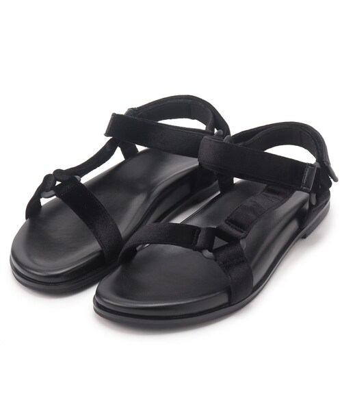 INDIVI(インディヴィ)の「◆ベロアスポーツサンダル(サンダル・レディース・ブラック系/ベージュ系その他3/ブラック・35/45/25)」の7枚目の写真