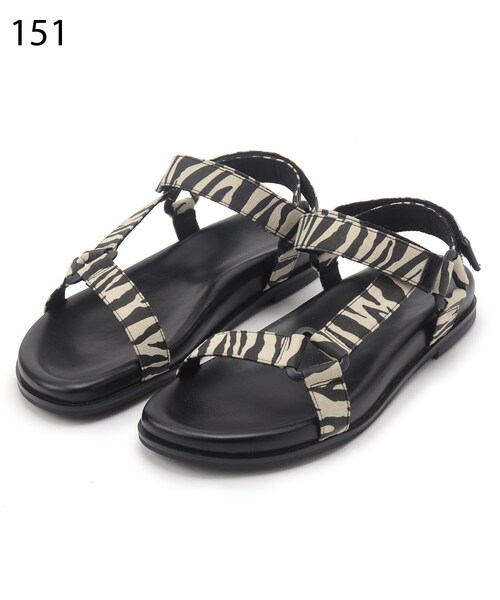 INDIVI(インディヴィ)の「◆ベロアスポーツサンダル(サンダル・レディース・ブラック系/ベージュ系その他3/ブラック・35/45/25)」の13枚目の写真