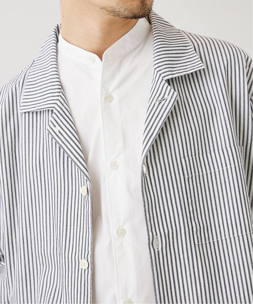417 EDIFICE(フォーワンセブンエディフィス)の「【fosterr / フォスター】 シャツジャケット(シャツ/ブラウス・メンズ・ホワイト系その他/ブルー・SMALL/MEDIUM/LARGE)」の6枚目の写真