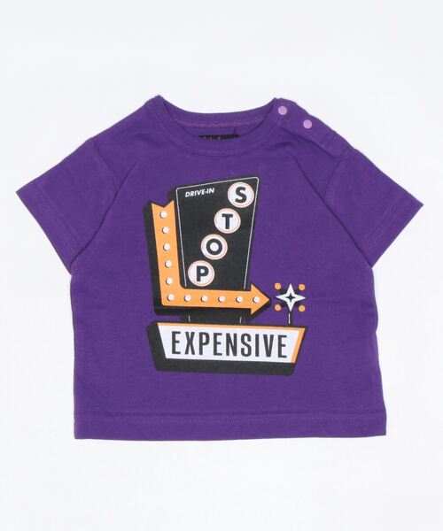 Life Support Products(ライフサポートプロダクツ)の「空紡糸プリントTシャツ(80~150cm)(Tシャツ/カットソー・キッズ・レッド/オレンジ/パープル/ライトグリーン/グリーン/チャコール/ブルー/オフホワイト/ホワイト/ライトブルー・90/100/110/120/80/95/150/140/130)」の1枚目の写真