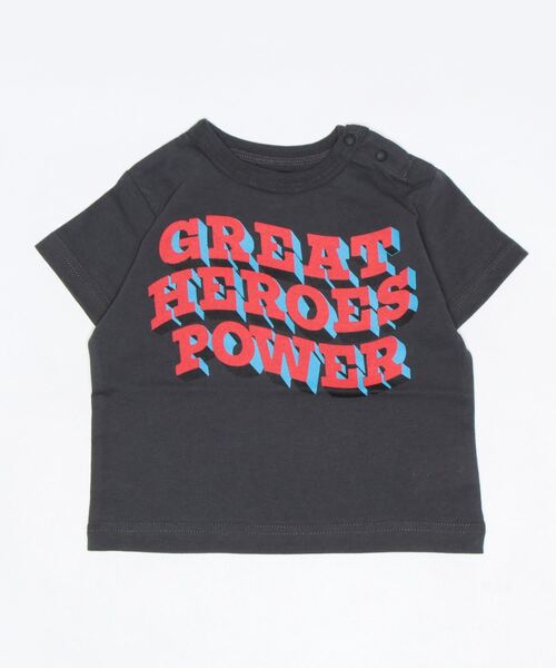 Life Support Products(ライフサポートプロダクツ)の「空紡糸プリントTシャツ(80~150cm)(Tシャツ/カットソー・キッズ・レッド/オレンジ/パープル/ライトグリーン/グリーン/チャコール/ブルー/オフホワイト/ホワイト/ライトブルー・90/100/110/120/80/95/150/140/130)」の4枚目の写真