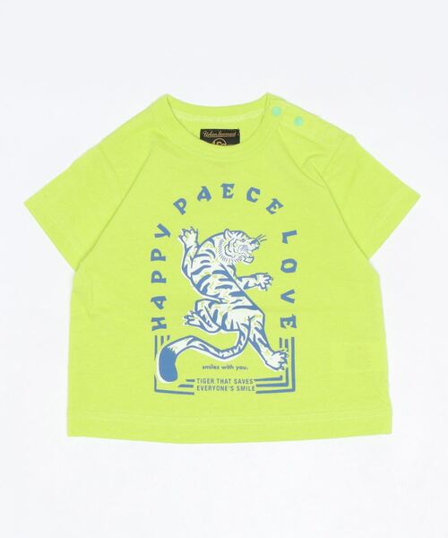 Life Support Products(ライフサポートプロダクツ)の「空紡糸プリントTシャツ(80~150cm)(Tシャツ/カットソー・キッズ・レッド/オレンジ/パープル/ライトグリーン/グリーン/チャコール/ブルー/オフホワイト/ホワイト/ライトブルー・90/100/110/120/80/95/150/140/130)」の6枚目の写真