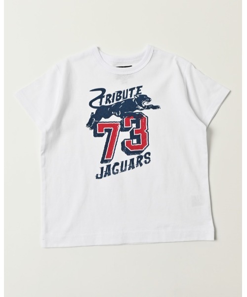 Life Support Products(ライフサポートプロダクツ)の「空紡糸プリントTシャツ(80~150cm)(Tシャツ/カットソー・キッズ・レッド/オレンジ/パープル/ライトグリーン/グリーン/チャコール/ブルー/オフホワイト/ホワイト/ライトブルー・90/100/110/120/80/95/150/140/130)」の2枚目の写真