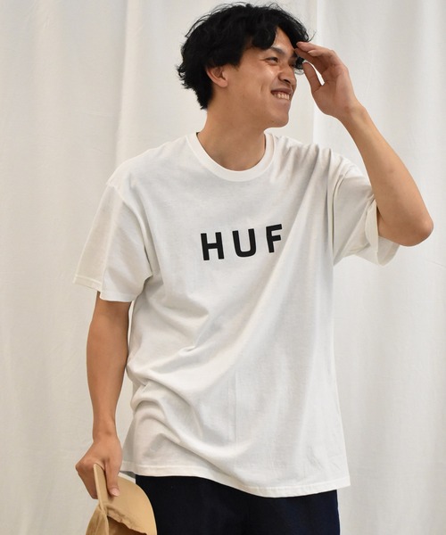 SPENDY'S Store（スペンディーズストア）の「<HUF/ハフ>ロゴ半袖Tシャツ（Tシャツ/カットソー・メンズ・ブラック/チャコールグレー/グレー/ホワイト・M/XL/L）」の8枚目の写真