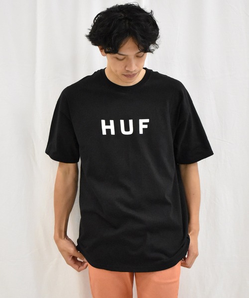 SPENDY'S Store（スペンディーズストア）の「<HUF/ハフ>ロゴ半袖Tシャツ（Tシャツ/カットソー・メンズ・ブラック/チャコールグレー/グレー/ホワイト・M/XL/L）」の13枚目の写真