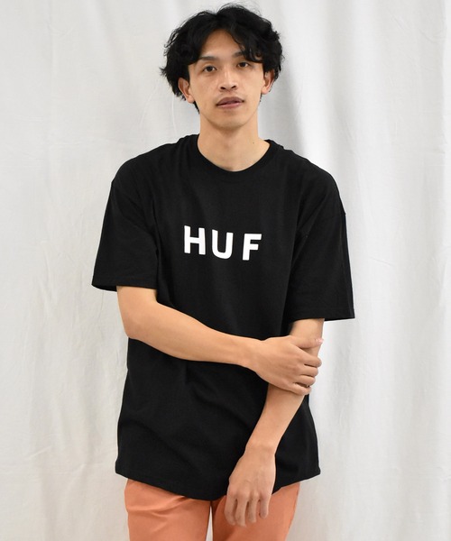 SPENDY'S Store（スペンディーズストア）の「<HUF/ハフ>ロゴ半袖Tシャツ（Tシャツ/カットソー・メンズ・ブラック/チャコールグレー/グレー/ホワイト・M/XL/L）」の14枚目の写真