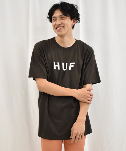 SPENDY'S Store（スペンディーズストア）の「<HUF/ハフ>ロゴ半袖Tシャツ（Tシャツ/カットソー・メンズ・ブラック/チャコールグレー/グレー/ホワイト・M/XL/L）」の21枚目の写真