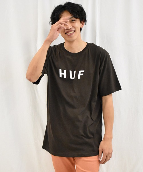 SPENDY'S Store（スペンディーズストア）の「<HUF/ハフ>ロゴ半袖Tシャツ（Tシャツ/カットソー・メンズ・ブラック/チャコールグレー/グレー/ホワイト・M/XL/L）」の22枚目の写真