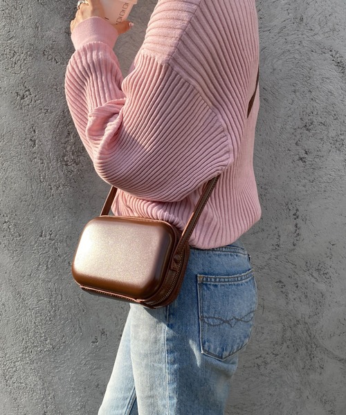 yuue' ( wear )（ユーイ）の「ポーチ型ショルダーバッグ（ショルダーバッグ・レディース・ホワイト/ブラウン/ブラック・FREE）」の13枚目の写真