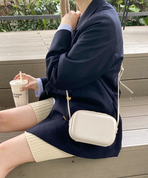 yuue' ( wear )（ユーイ）の「ポーチ型ショルダーバッグ（ショルダーバッグ・レディース・ホワイト/ブラウン/ブラック・FREE）」の9枚目の写真