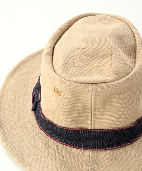 45R(フォーティファイブアール)の「4号帆布のリボンハット(ハット・レディース・アイボリー・SMALL/MEDIUM)」の6枚目の写真