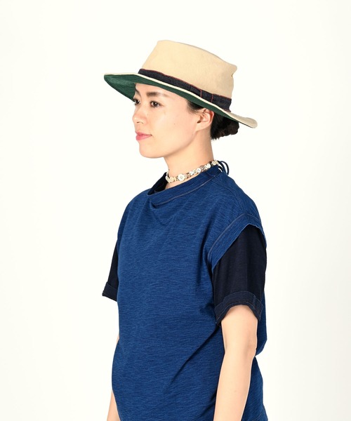 45R(フォーティファイブアール)の「4号帆布のリボンハット(ハット・レディース・アイボリー・SMALL/MEDIUM)」の5枚目の写真