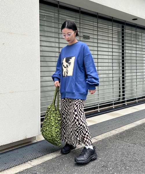 SANSeLF(サンセルフ)の「フラワードローバッグ【SANSeLF】sana22s005(トートバッグ・レディース・ブラック/カーキ/サックスブルー/ブルー/ライトベージュ/ライラック・FREE)」の21枚目の写真