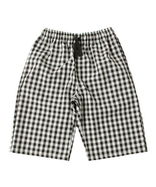 GLAZOS(グラソス)の「チェック柄・ワイドハーフパンツ(その他パンツ・キッズ・ブラック/グレー・130cm/140cm/150cm/160cm/170cm)」の3枚目の写真