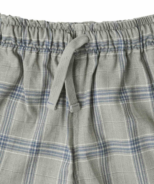 GLAZOS(グラソス)の「チェック柄・ワイドハーフパンツ(その他パンツ・キッズ・ブラック/グレー・130cm/140cm/150cm/160cm/170cm)」の7枚目の写真