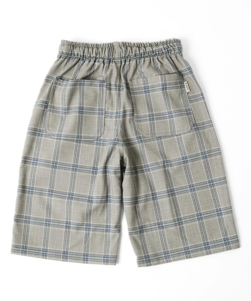 GLAZOS(グラソス)の「チェック柄・ワイドハーフパンツ(その他パンツ・キッズ・ブラック/グレー・130cm/140cm/150cm/160cm/170cm)」の11枚目の写真