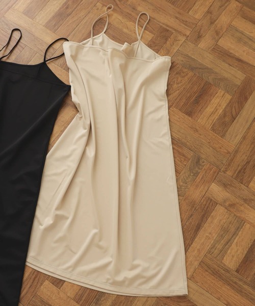 SENSE OF PLACE by URBAN RESEARCH（センスオブプレイスバイアーバンリサーチ）の「インナーキャミワンピース（その他アンダーウェア/インナー・レディース・ブラック/ベージュ・ONE）」の5枚目の写真