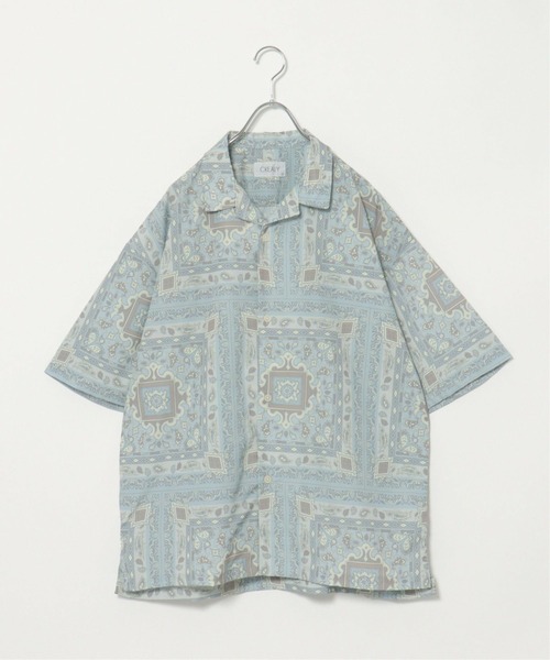 ikka(イッカ)の「CREALY クリアリー 総柄シャツ(シャツ/ブラウス・メンズ・ワイン/ライトグレー/ブラック・M/L/XL)」の12枚目の写真