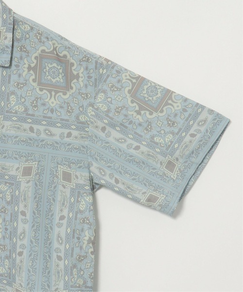 ikka(イッカ)の「CREALY クリアリー 総柄シャツ(シャツ/ブラウス・メンズ・ワイン/ライトグレー/ブラック・M/L/XL)」の10枚目の写真