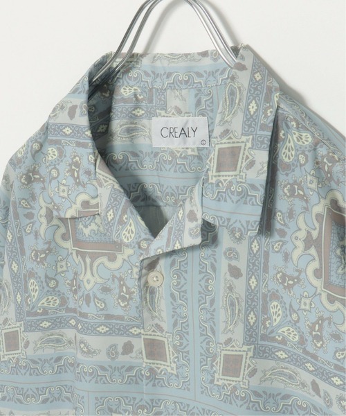 ikka(イッカ)の「CREALY クリアリー 総柄シャツ(シャツ/ブラウス・メンズ・ワイン/ライトグレー/ブラック・M/L/XL)」の8枚目の写真